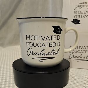 Motivated Educated & Graduated White Mug